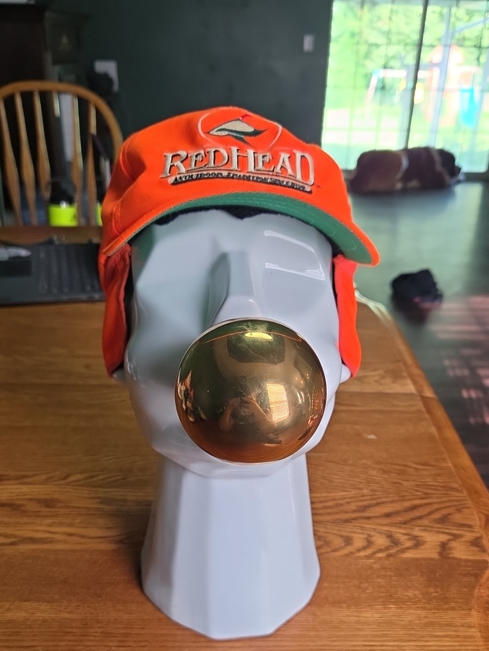 RedHead Orange Hunting Cap with Fold-Down Ear Flaps